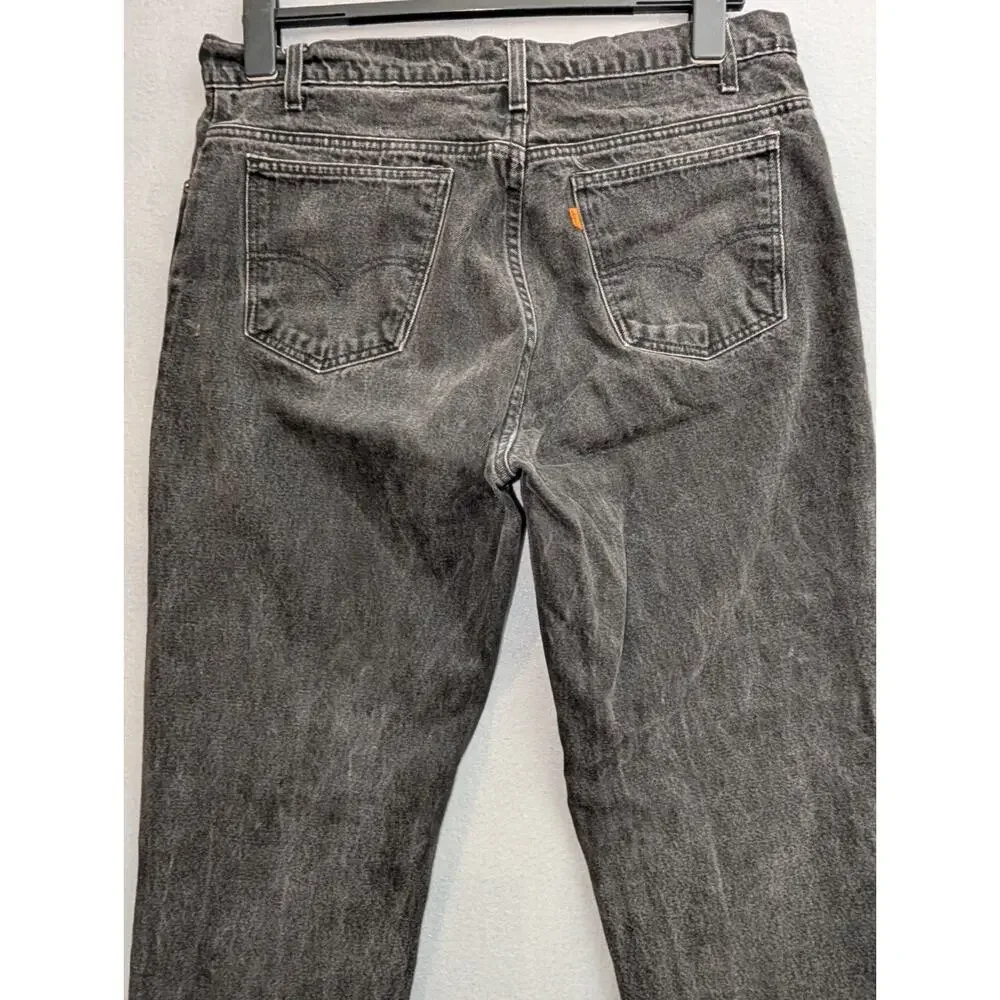 VINTAGE 90’s Levi's Orange Tab Jeans Mens 38x30 Black 40550 4155 Black Dark Wash